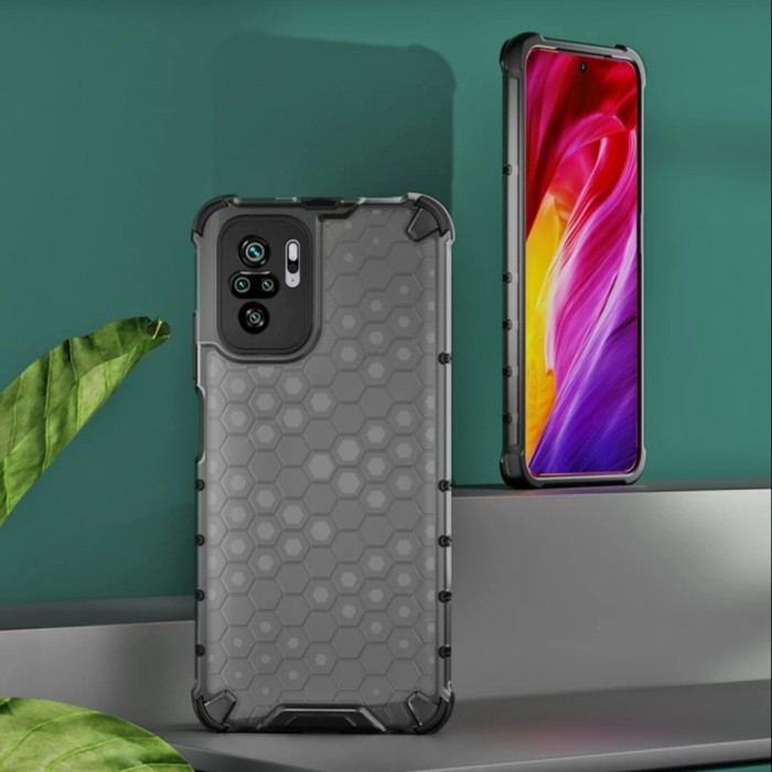 REDMI NOTE 10 HONEYCOMB HARDCASE RUGGED ARMOR HYBRID ANTISHOCK BUMPER