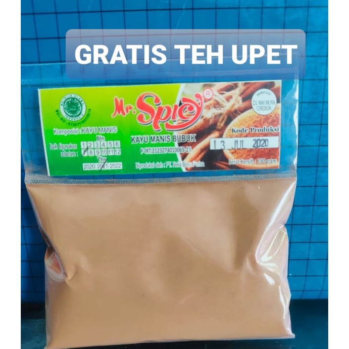 

BUBUK KAYU MANIS/ CINNAMON POWDER 100 GRAM GRATIS TEH UPET KHAS CIREBON