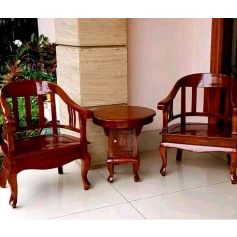kursi teras kayu jati betawi lenong/kursi teras betawi lenong jayi jepara