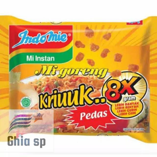 

Indomie Goreng Kriuk Pedas 80 gr