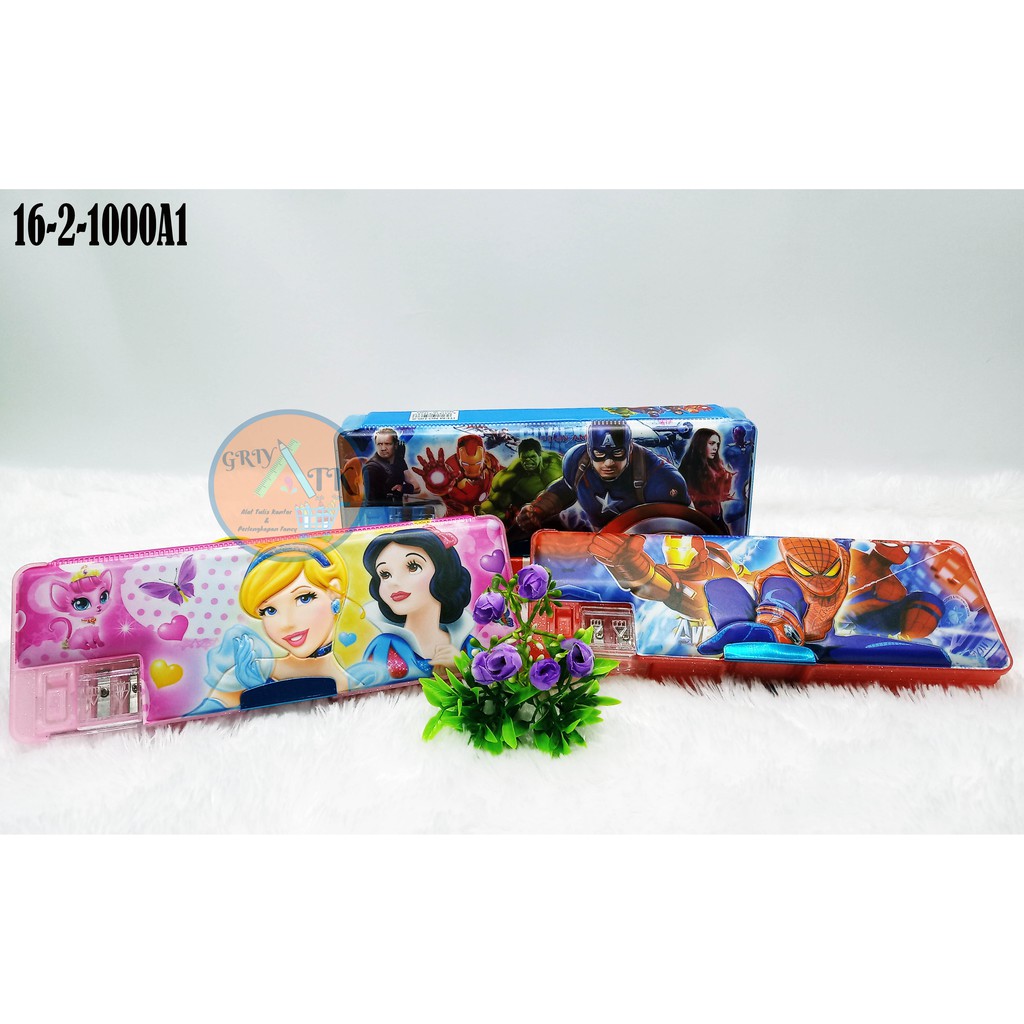 

TEPAK PENSIL TEMPAT ATK PENCILCASE Magnit Type HB-8 Karakter timbul