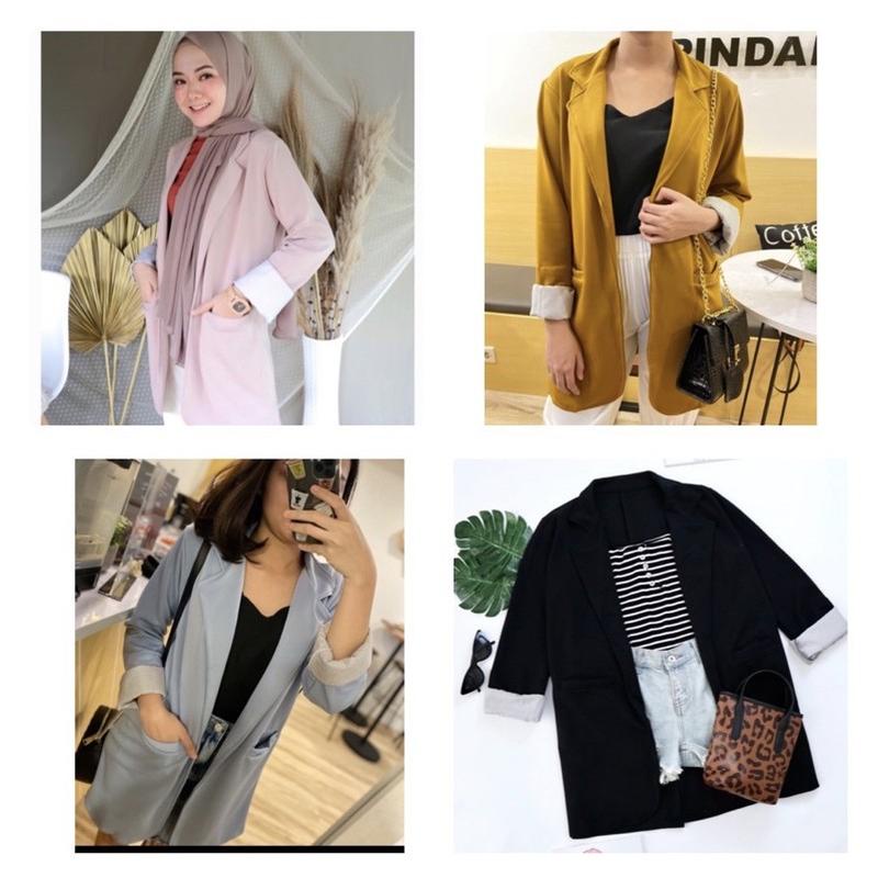 Blazer Wanita - Loft Open Blazer Blazer Edition Premium ( Best Seller ) Ada Harga Grosir Blazer Wani