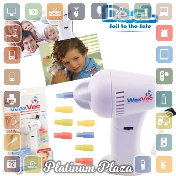 Electric Ear Wax Vacuum Vac Wax Removal Pembersih Telinga - White`610615-