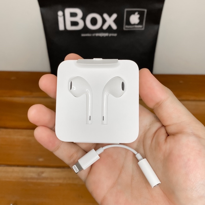 100% ORIGINAL ex iBox Earpods Earphone Lighting Converter Audio Jack iPhone