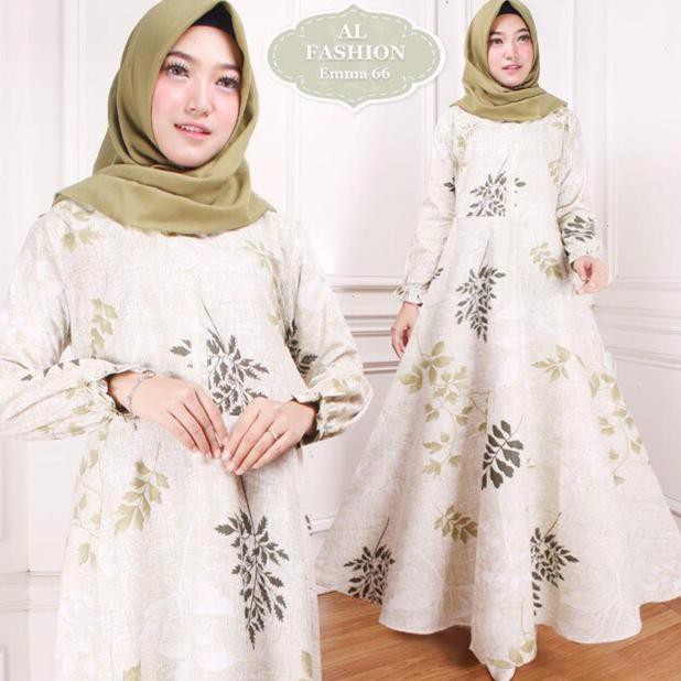 AB Agen Baju Official Shop - maxi emma gamis syari muslim wanita long dress ori jumbo (maxi aja )
