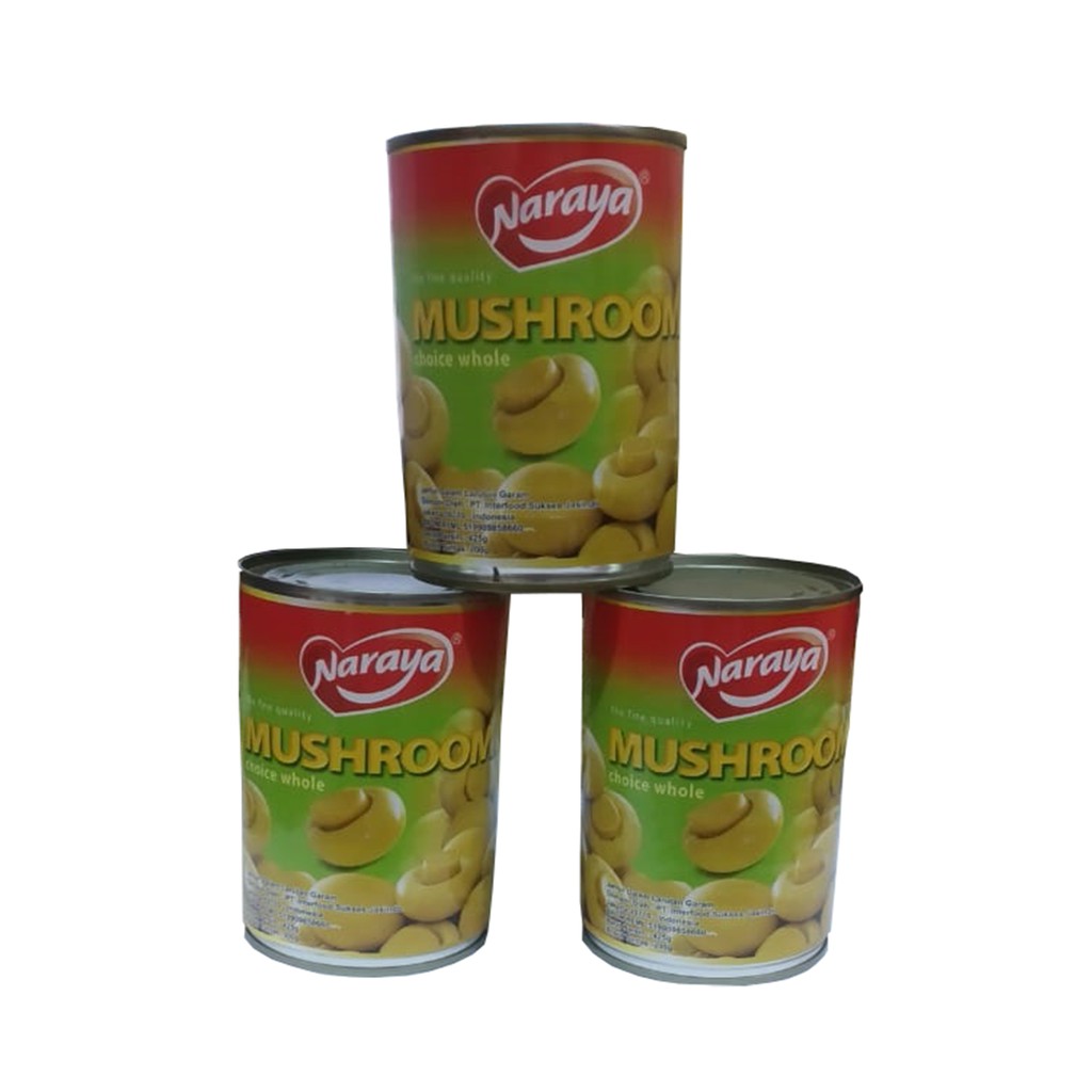 Naraya Mushroom Canned/Jamur Kancing Kaleng -425g