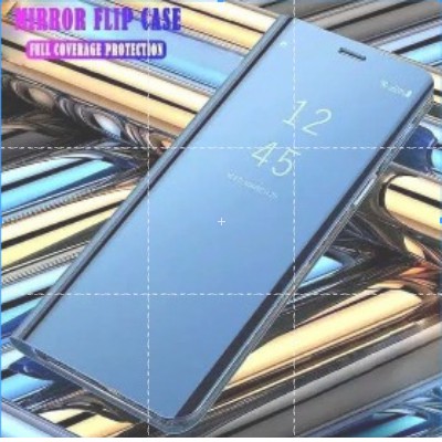 Case Flip Mirror Samsung A50S Clear View Auto Lock