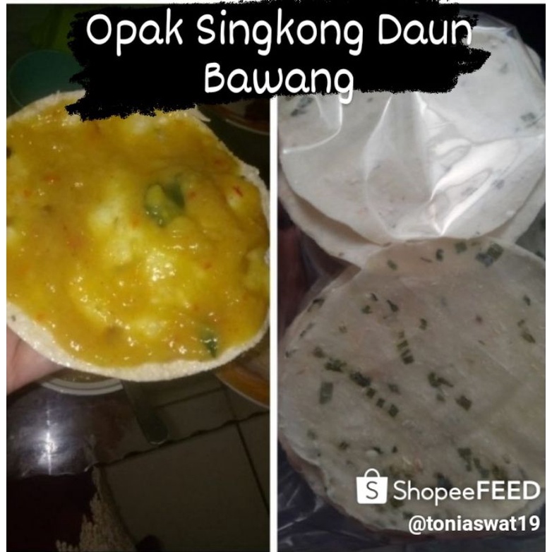 

Opak Singkong Daun Bawang (Karupuak Kamang Asli)