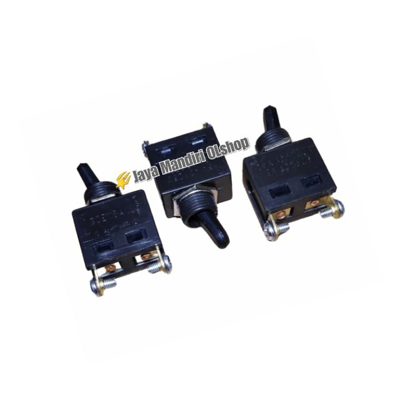 SAKLAR - SWITCH GERINDA MEDIUM 8 AMPERE - SAKLAR BOR - SWITCH GERINDA HITAM