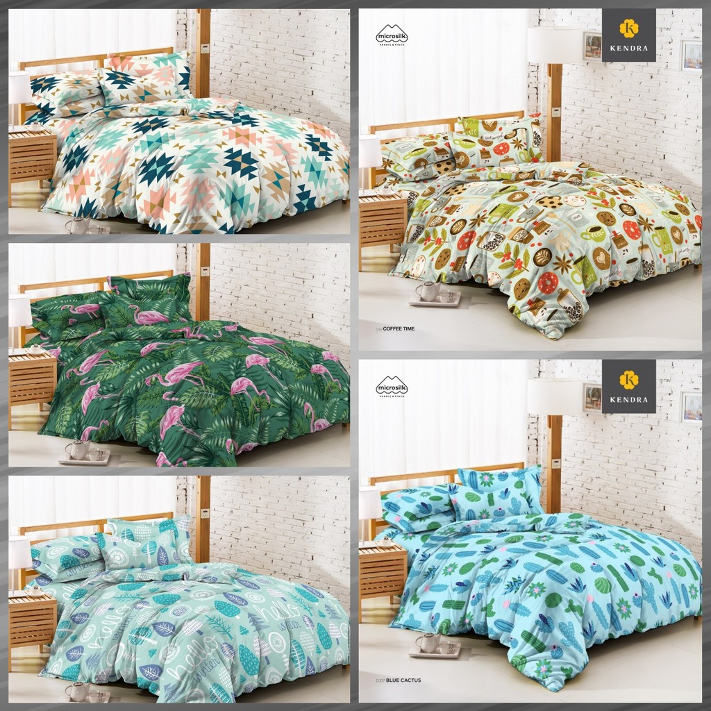 SET BEDCOVER KENDRA Motif Size King 180x200 / SET BEDCOVER KENDRA MOTIF TERBARU