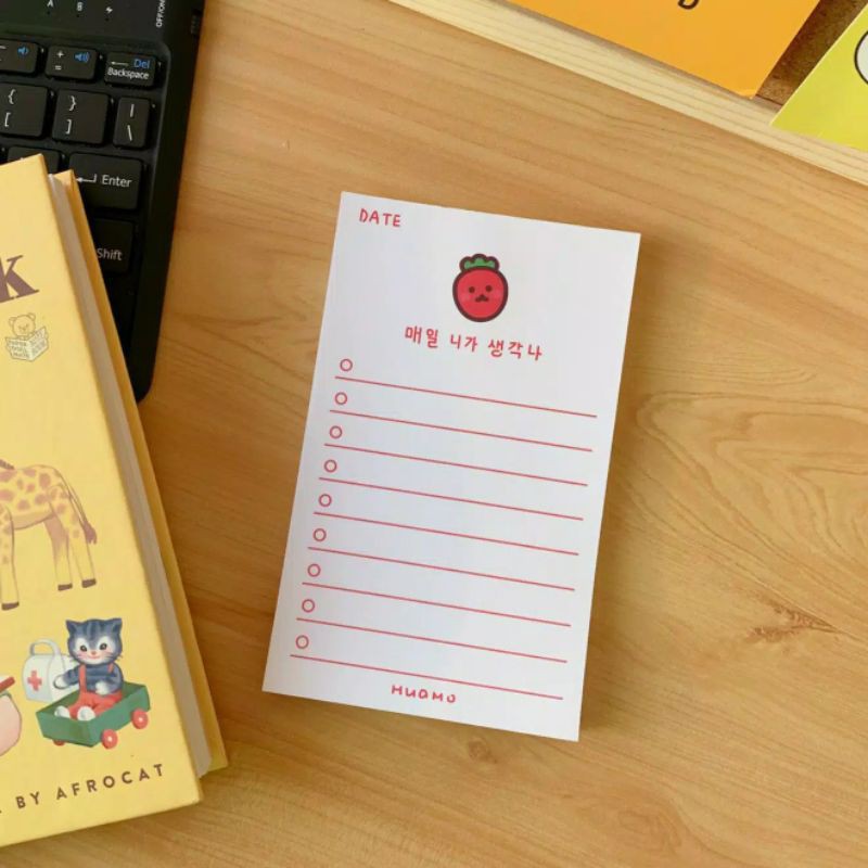 

Nara memo post it strawberry