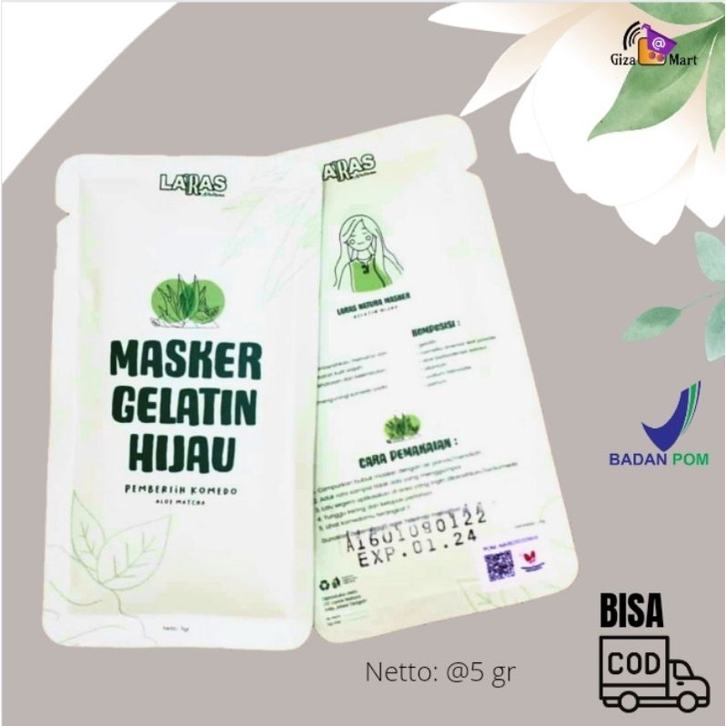 Masker Gelatin Masker dan Pembersih Komedo