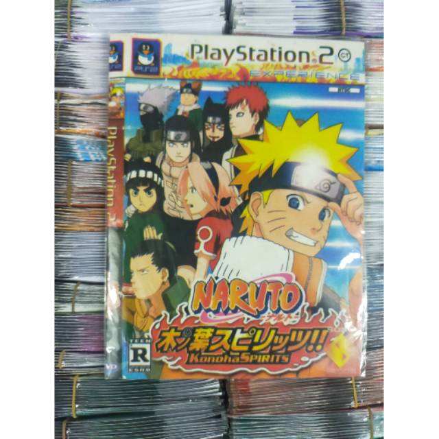 BELI 10 GRATIS 1~KASET PS2 NARUTO KONOHA SPIRIT