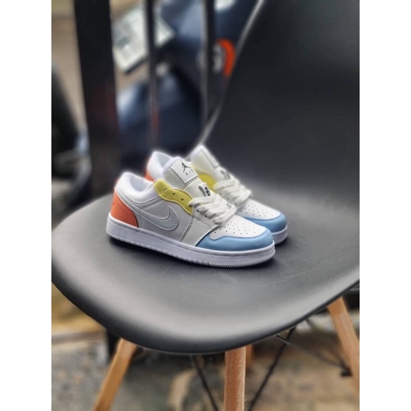 Sepatu Sneakers Wanita Pria Nike Air Jordan 1 Low To My First Coach 100% Import