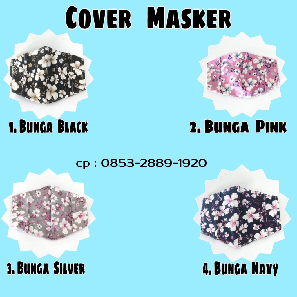 Mask Cover, cover masker kain motif | sarung masker kain | grosir cover masker kain termurah