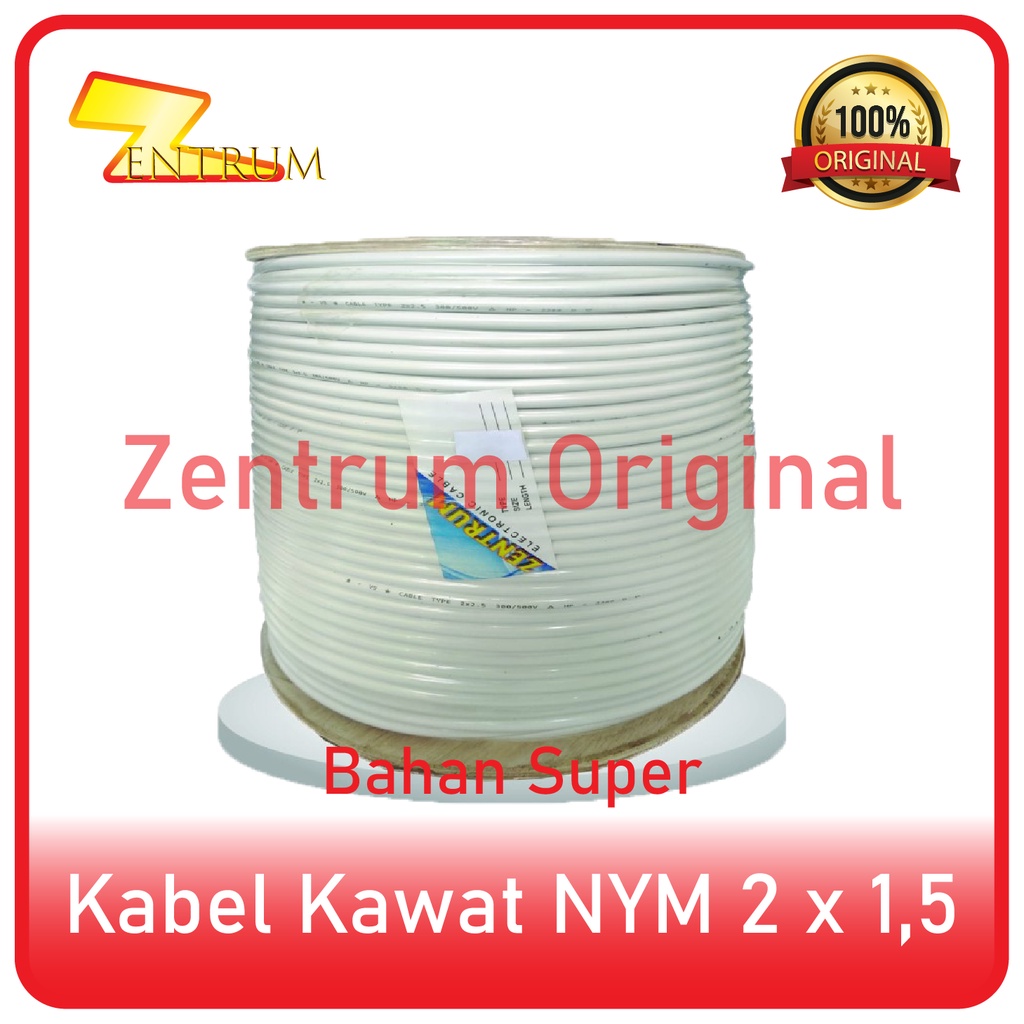 Kabel Listrik Kawat NYM SUPER 2 x 1.5 (50 Meter)