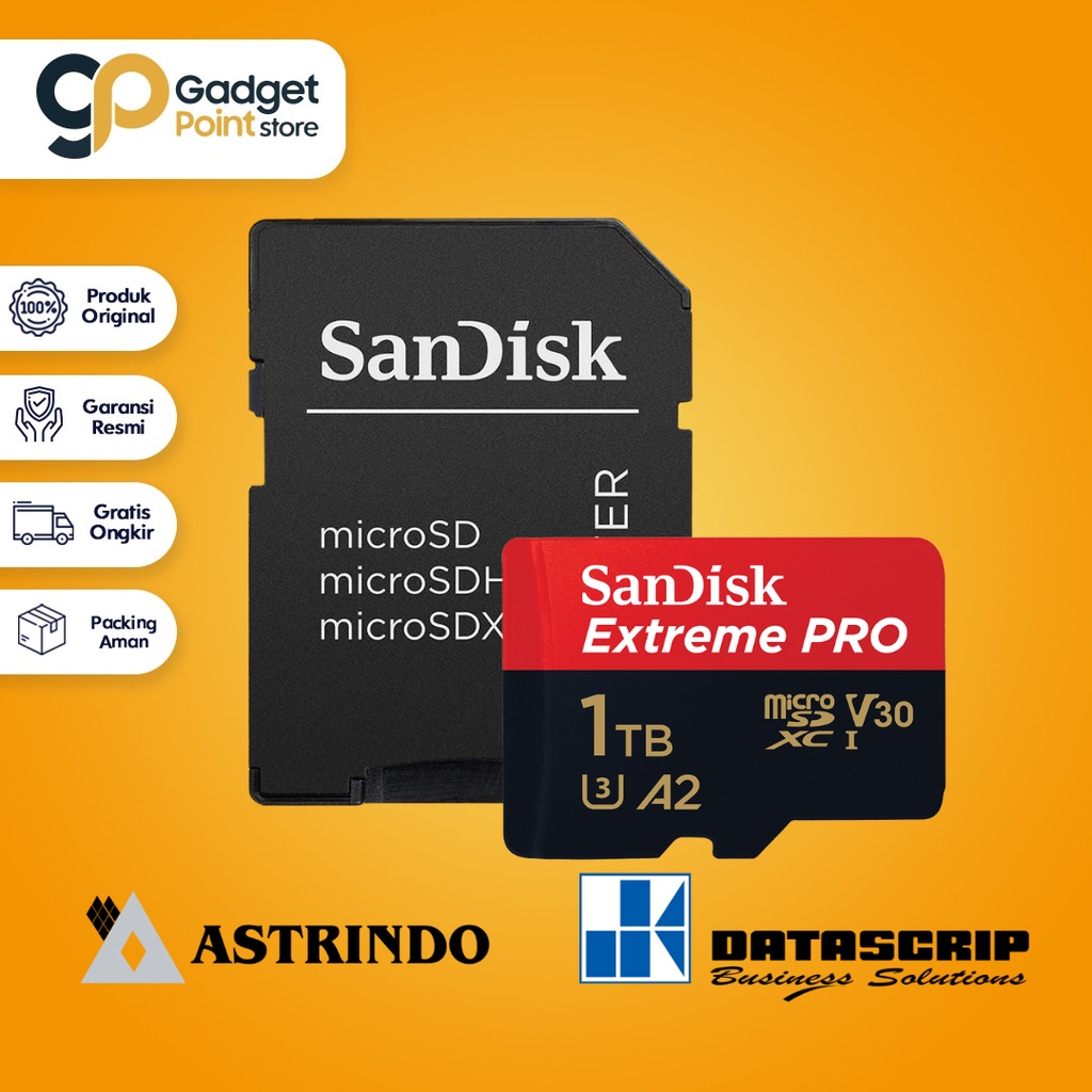 Kartu Memori Memory Card Sandisk Micro SD 1TB Sandisk Extreme Pro MicroSDXC UHS-I - Garansi Lifetime