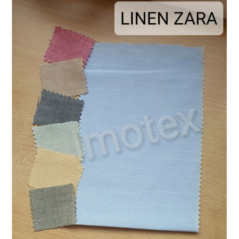 Bahan Kain Printing LINEN ZARA Katun Cotton Meteran Grosir Murah