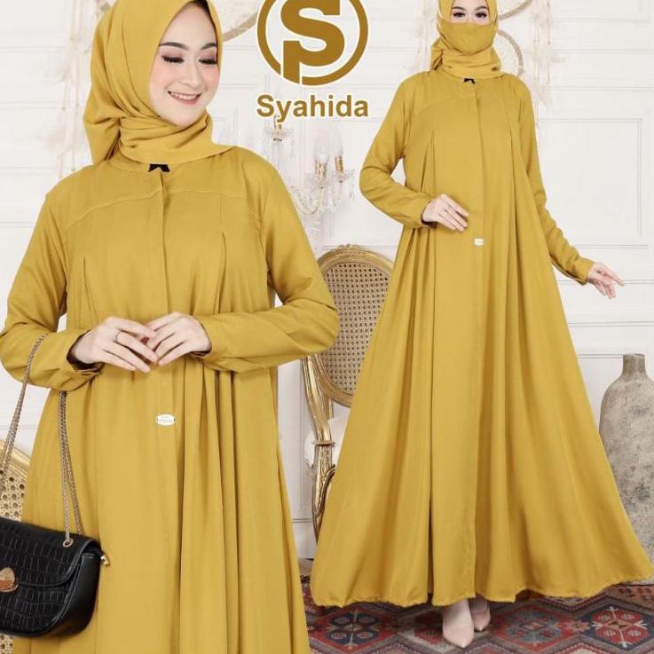Berkualitas Gamis Polos/Gamis Umbrella/ Gamis muslim/ Dress Original Syahida ...