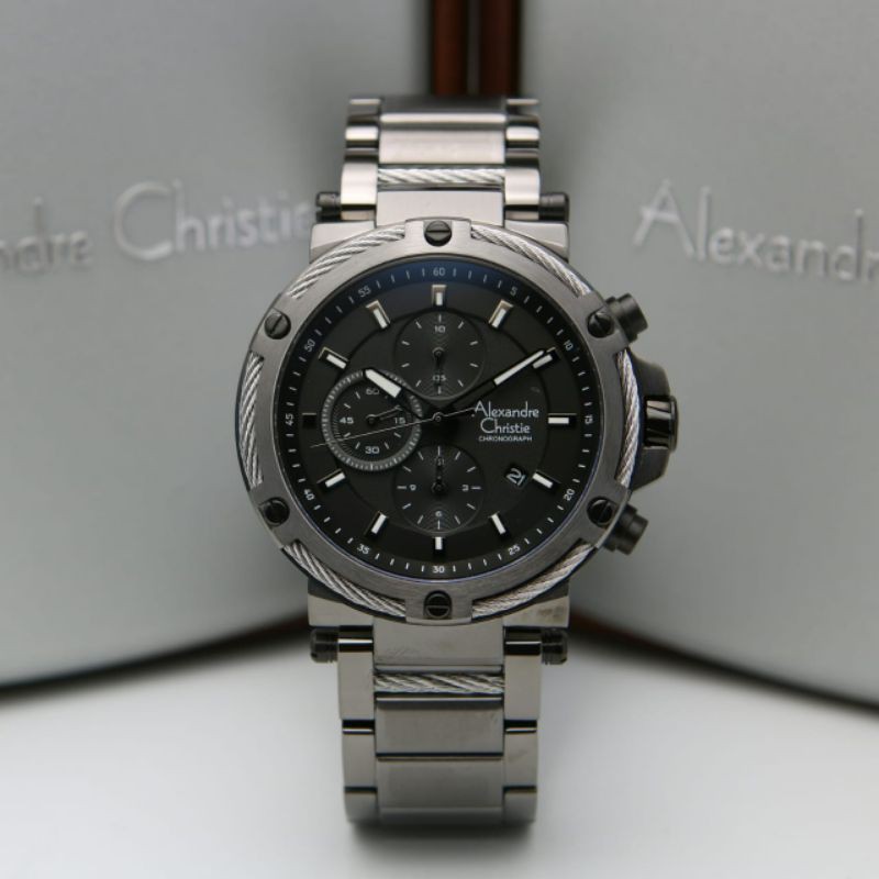 ALEXANDRE CHRISTIE AC 6561 BLACK GREY AC6561 PRIA ORIGINAL