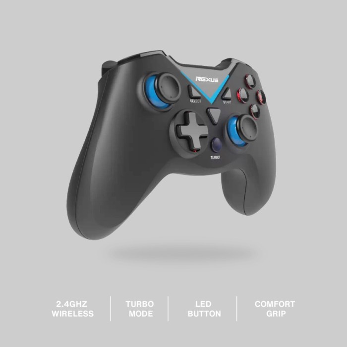 Gamepad Gaming Wireless Rexus Gladius GX100 Pro Gaming Joystick