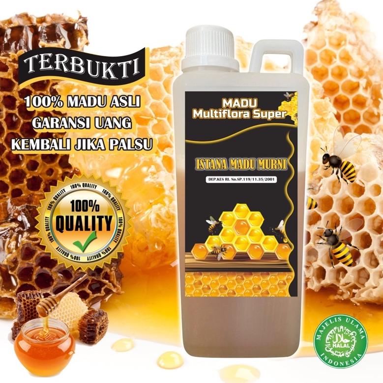 

[KODE PRODUK YMAGW4462] Madu Multiflora super 1kg | raw honey | grade A 100% murni