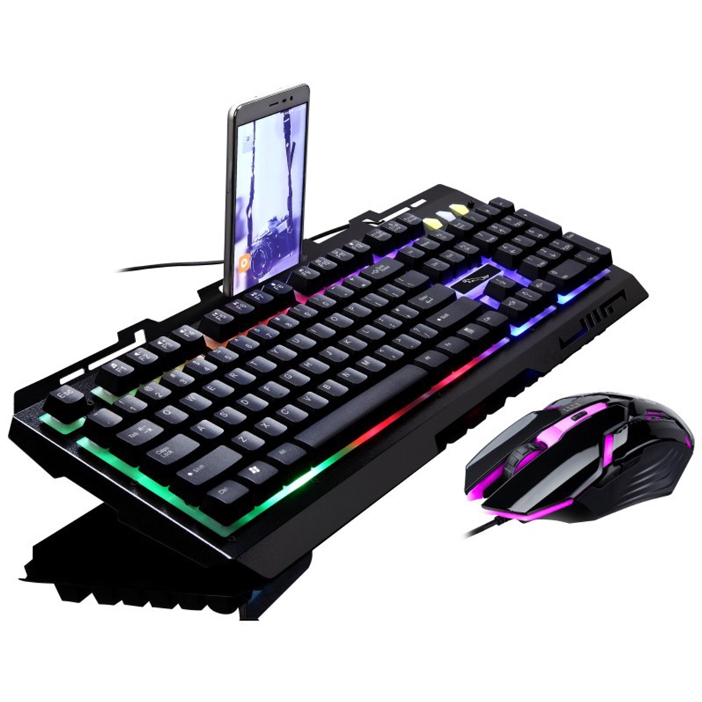 Mechanical Gaming Wired Ergonomic Multimedia Pc Backlight Mouse Set Rgb Led Kit Keyboard Laptop Shopee Indonesia