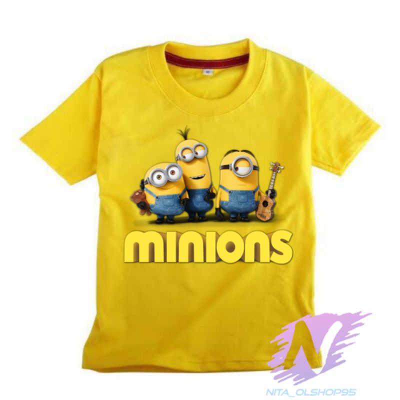 kaos anak Minions baju kartun anak