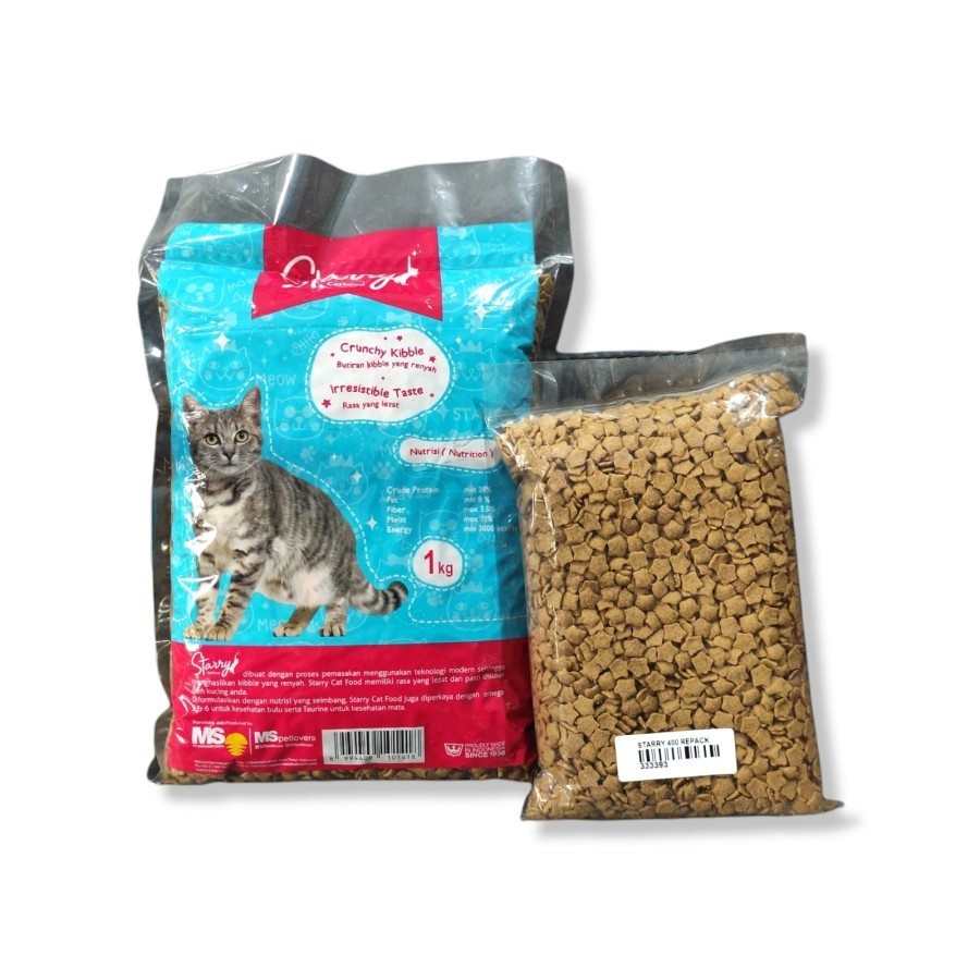 Starry Cat Food 400gr Makanan Kering Kucing Repack