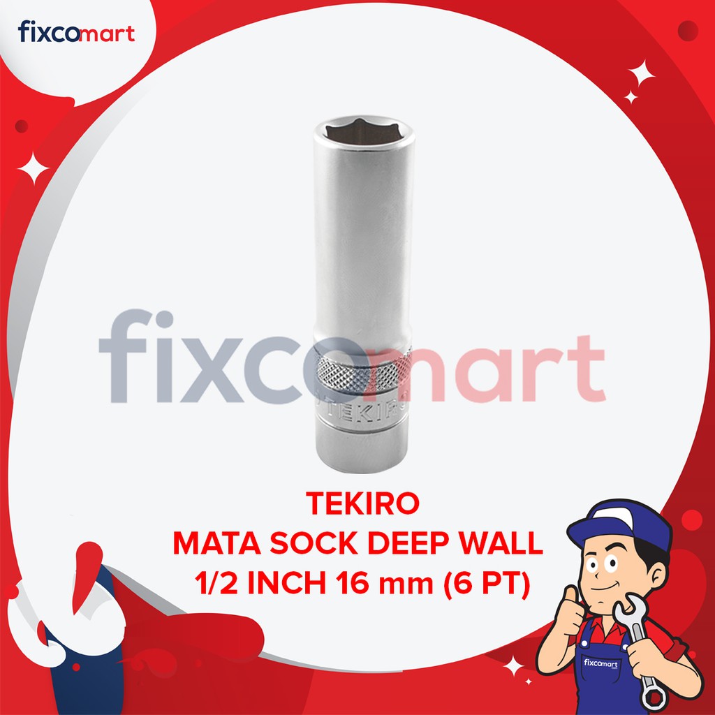 Tekiro Mata Sock Deep Wall 1/2 Inch 16 Mm 6Pt