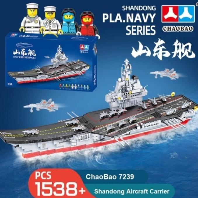 Brick Lego Kapal Perang Induk Besar - Shandong Aircraft Carrier Besar