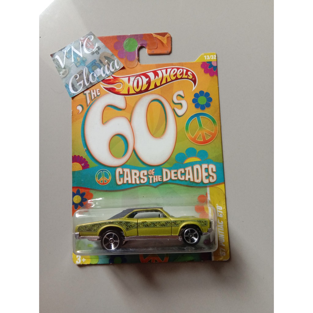 Hot Wheels Collector 67 Pontiac GTO Green Cars of The Decades 60s Hotwheels HW Hijau Koleksi