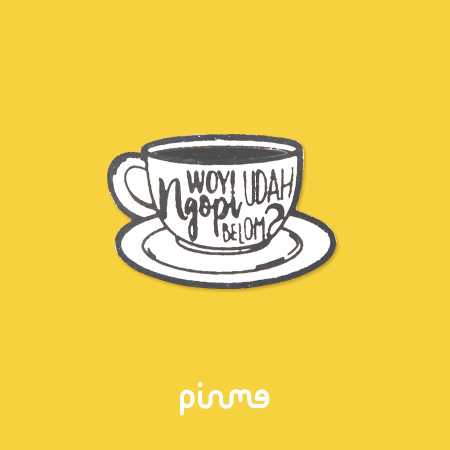 Enamel Pin Ngopi Shopee Indonesia