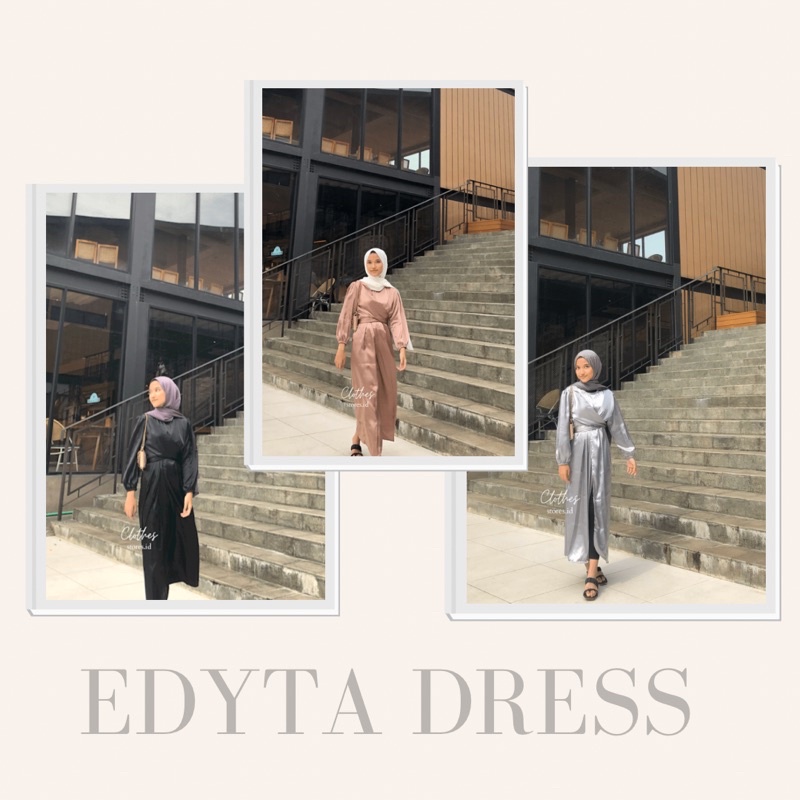 EDYTA SILK DRESS (READY STOCK)