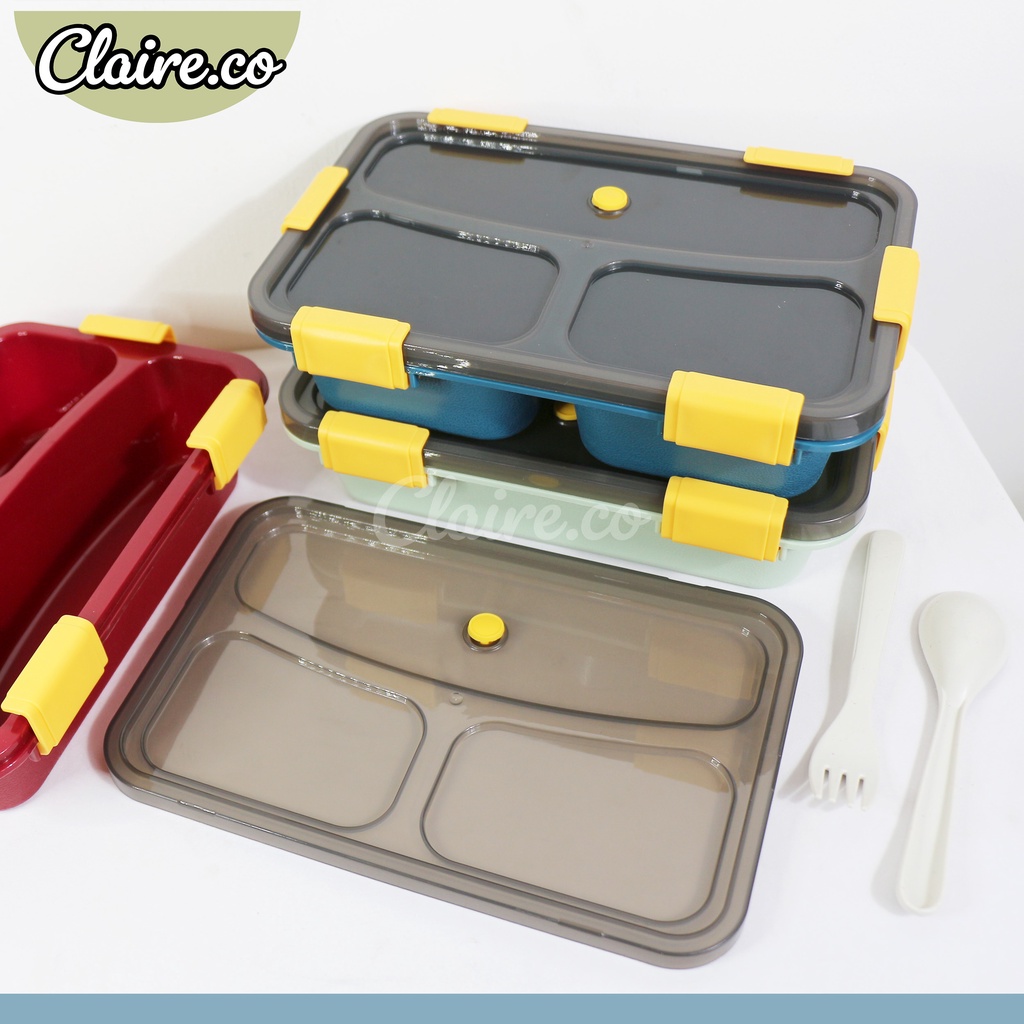 Kotak Bento 3 Lubang A268 / Lunch Box / Kotak Makan 3 Lubang