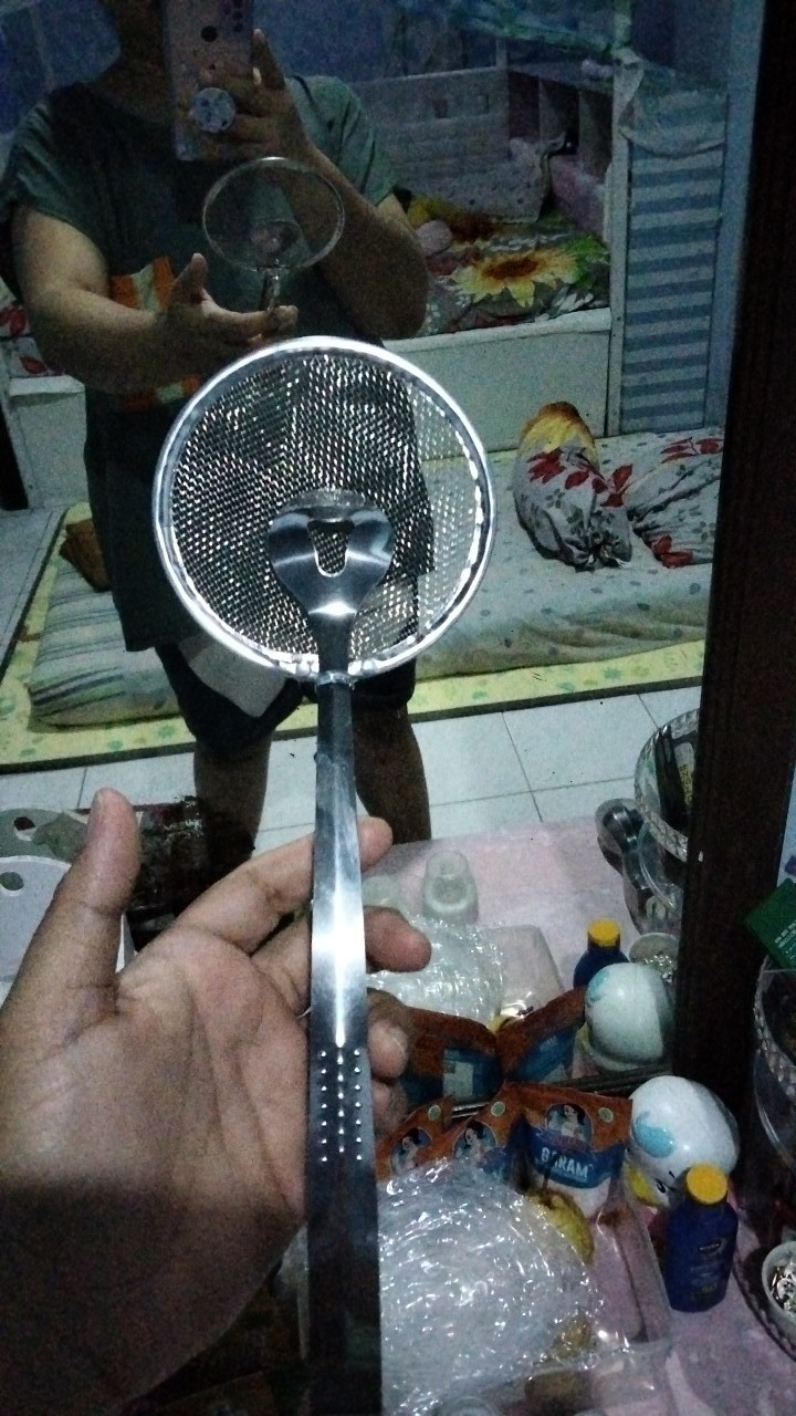 Spatula Goreng Spatula Jepit Dan Peniris Minyak Penjepit Gorengan Peralatan Dapur Masak