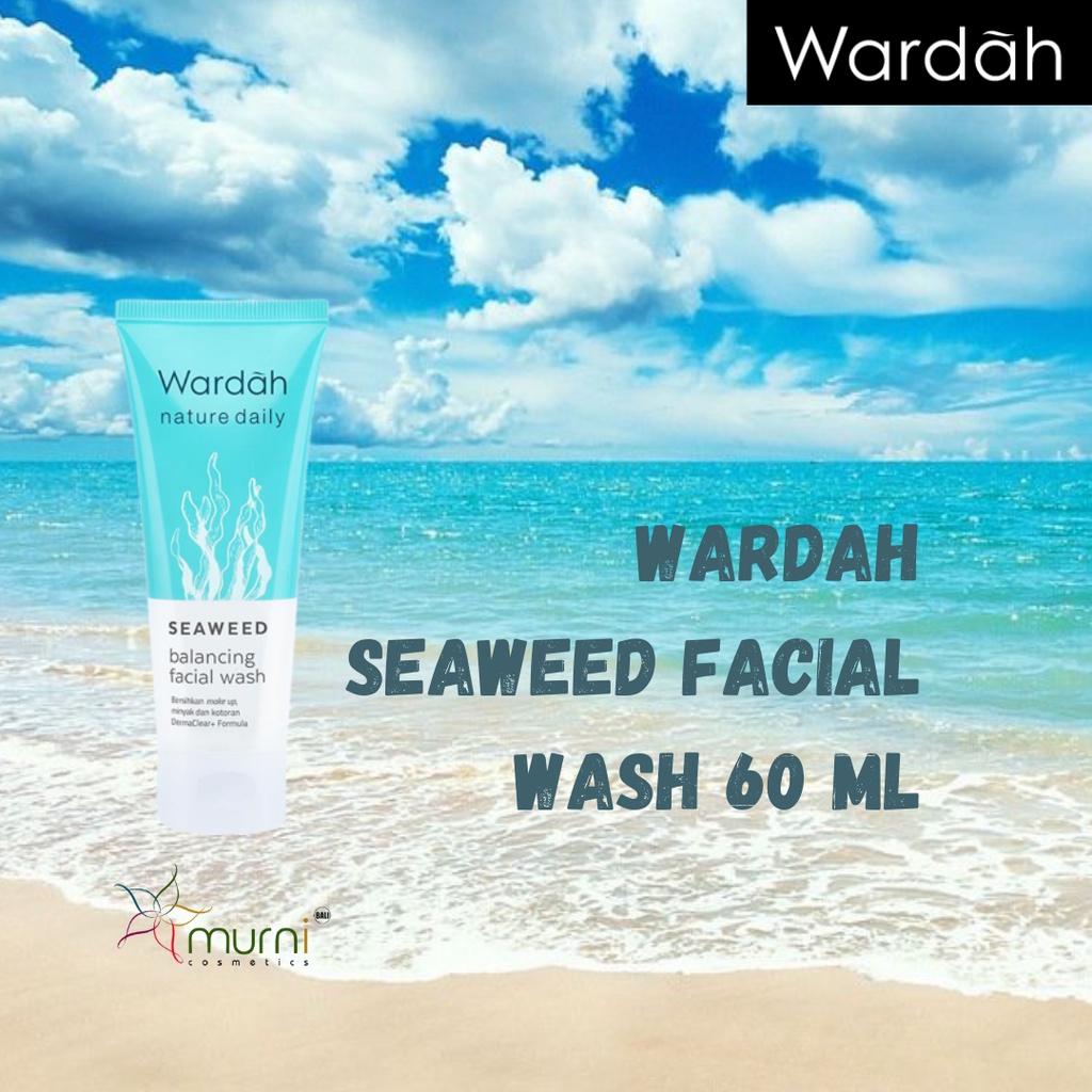 WARDAH NATURE DAILY SEAWEED BALANCING FACIAL WASH 60ML