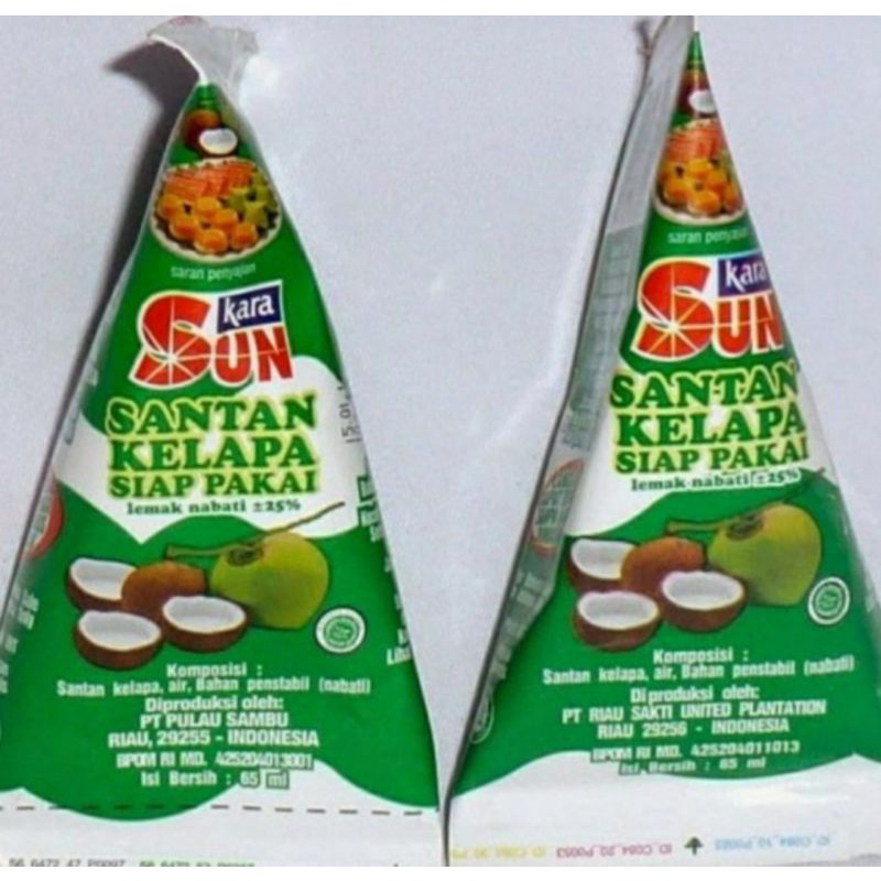 

Santan Kelapa SUNKARA Segitiga 65ml