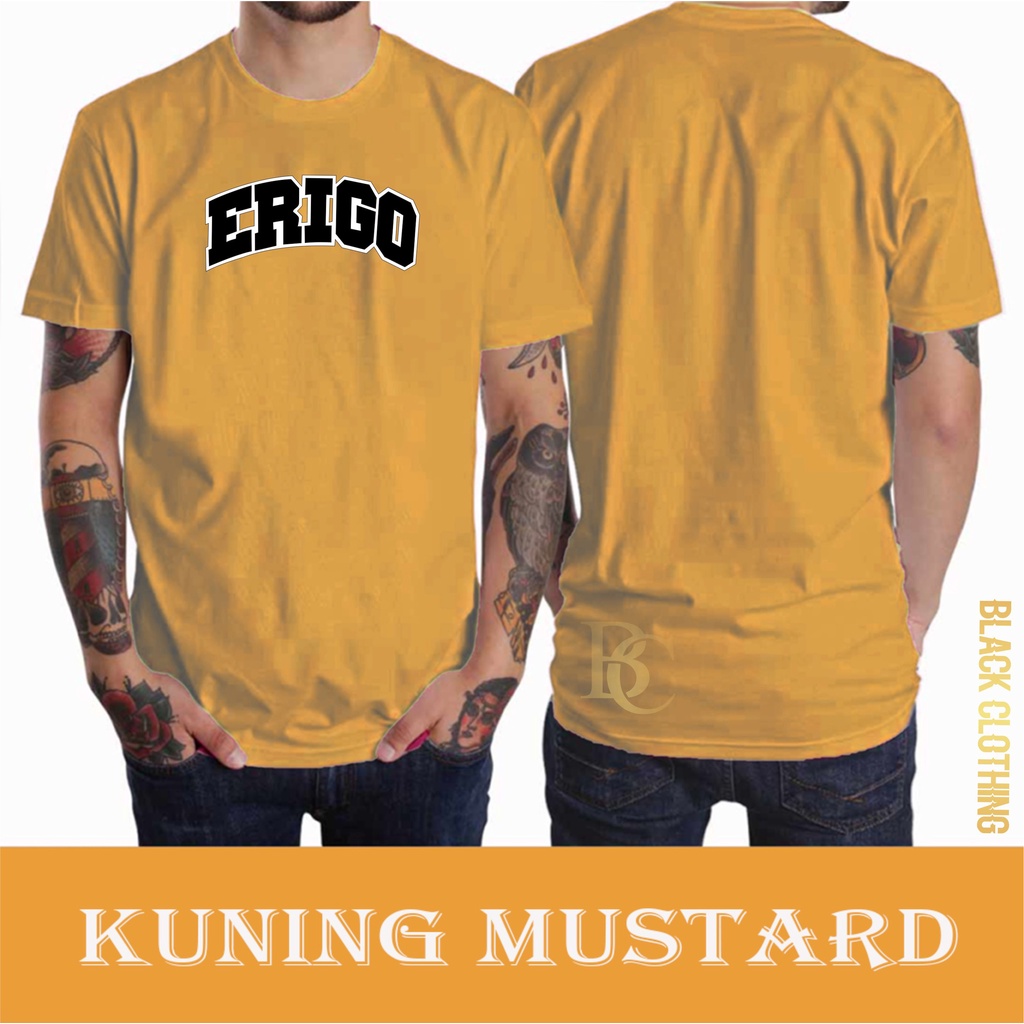 Kaos Distro Pria T-Shirt ERIGO Terbaru Logo WB - Premium High Quality