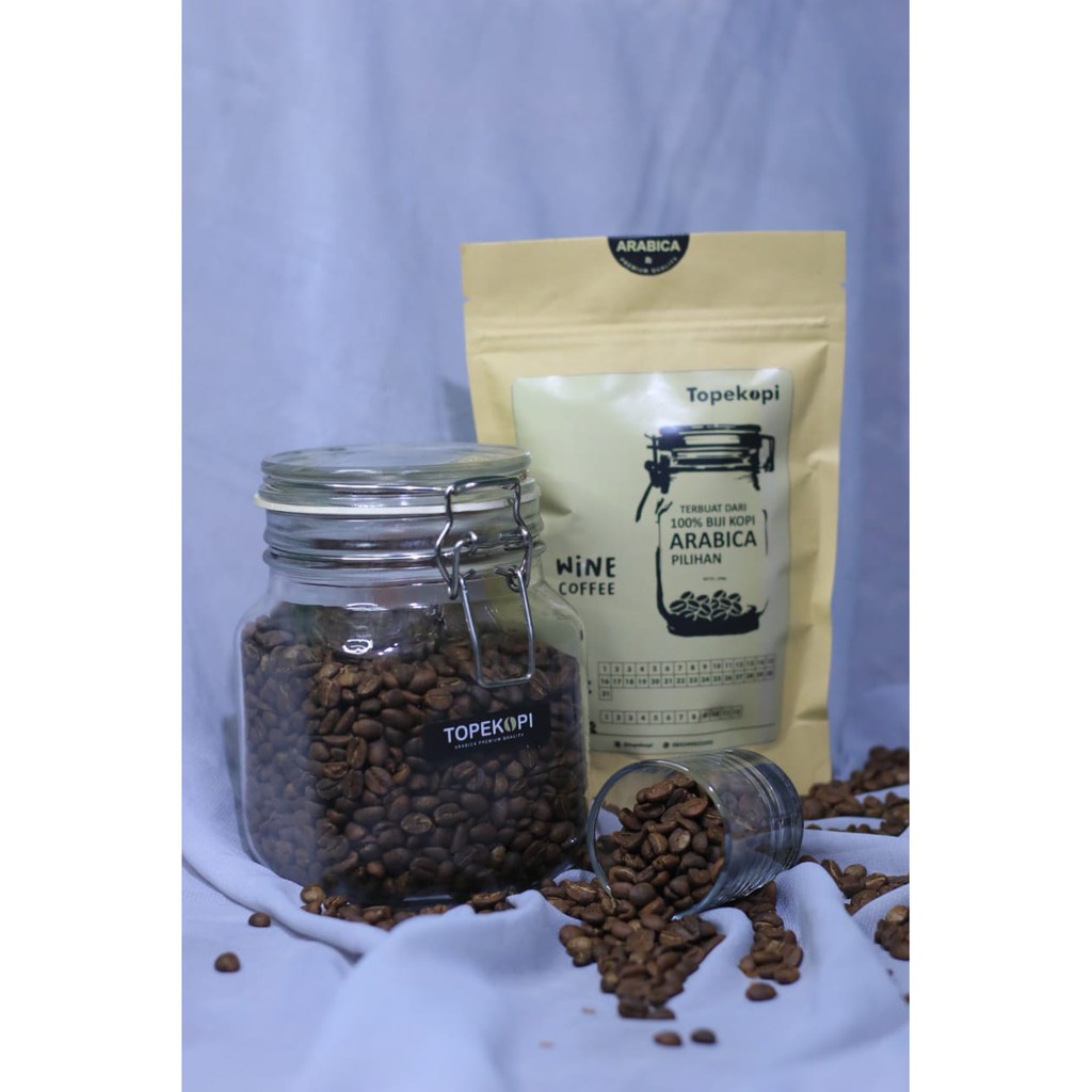 

WINE COFFEE KOPI WINE TOPEKOPI ARABIKA LERENG GUNUNG ARJUNO 250mg