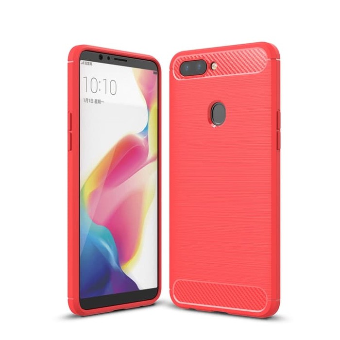 SS8434 - BRUSHED COMBINATION CASE OPPO R11S RED