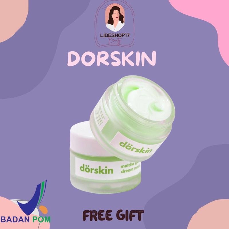 [READY] DORSKIN MATCHA GLOW DREAM MASK MASKER SLEEPING MASK BRIGHTENING FACE MASK BY DORSKIN