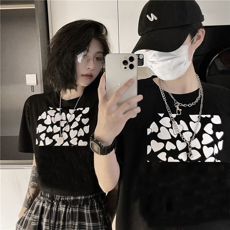 AMORE COUPLE - baju kopel motif love love banyak lucu kaos pasangan sama pacar serasi murah