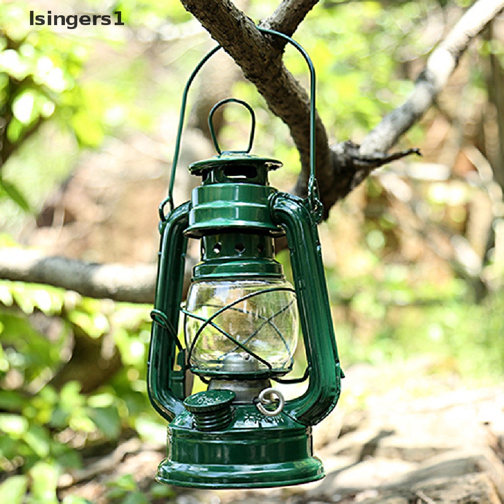 (lsingers1) Lampu Lentera Minyak Tanah Retro Klasik 25cm Bisa Diredupkan