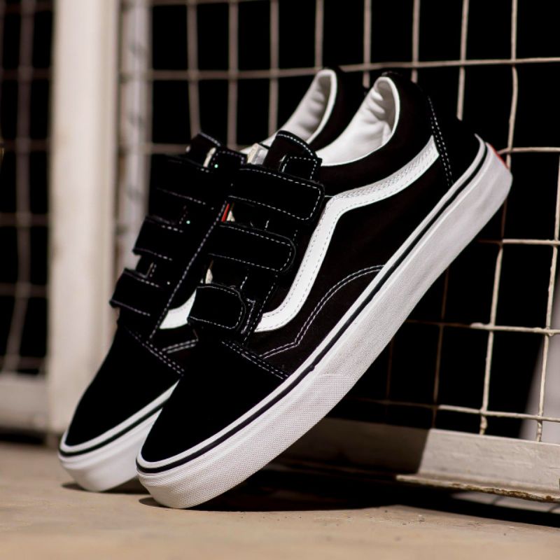 Vans Oldskool Velcro Black White Classic.