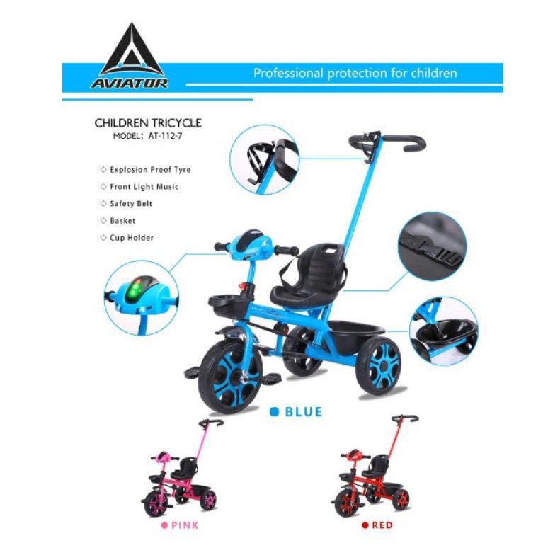 Sepeda Anak Roda 3 Tiga Aviator ET 706-7, AT 112-7, AT 105-7, AT 306-7, 603-7 / Iora TC-03, TC-06