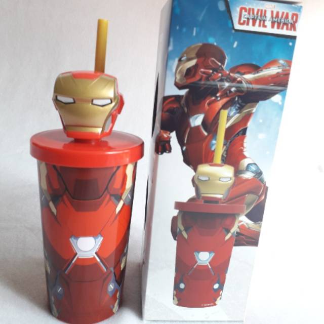 BOTOL MINUM 3D KARARTER DISNEY FROZEN IRONMAN