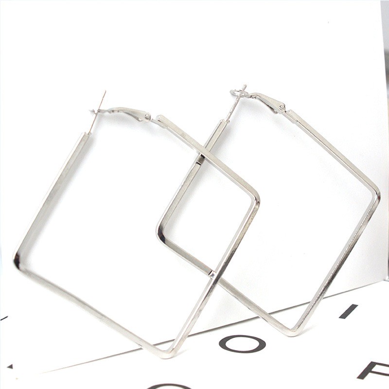 MORYMOSHI A34 Anting Kotak Segi Empat Elegant Earring Fashion Wanita Korea Aksesoris Fashion Murah