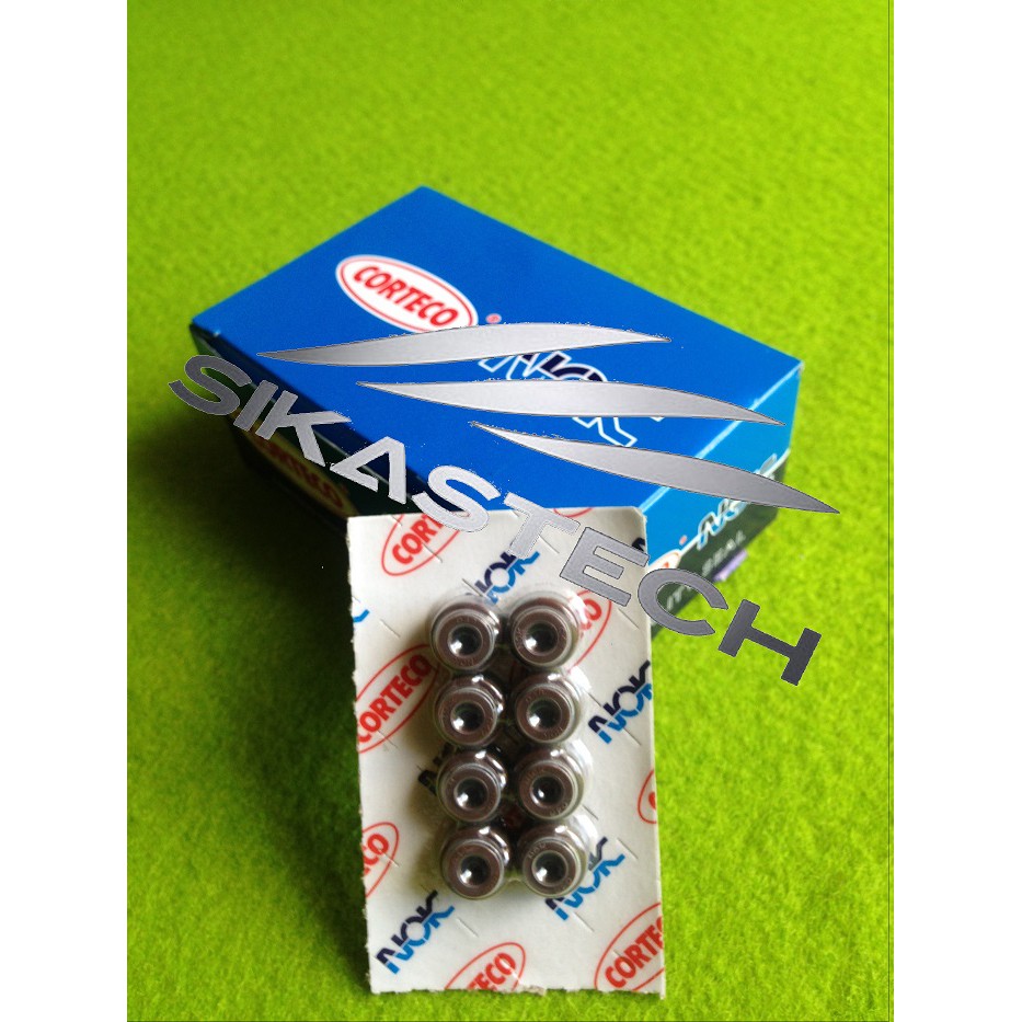 90913-02067 SET VALVE STEM OIL SEAL / SIL KLEP LENGKAP 12 PCS TOYOTA 1E 2E STARLET EP70 1000cc EP71 