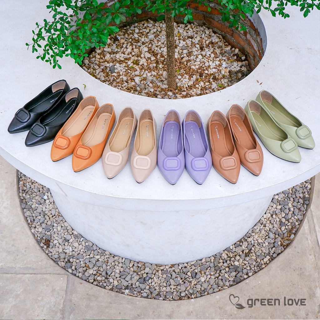 Green Love Sepatu Flat MILO